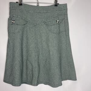 NECESSARY OBJECTS Vintage 90s Y2K Womens Size Large Skirt Geometric Green Blue